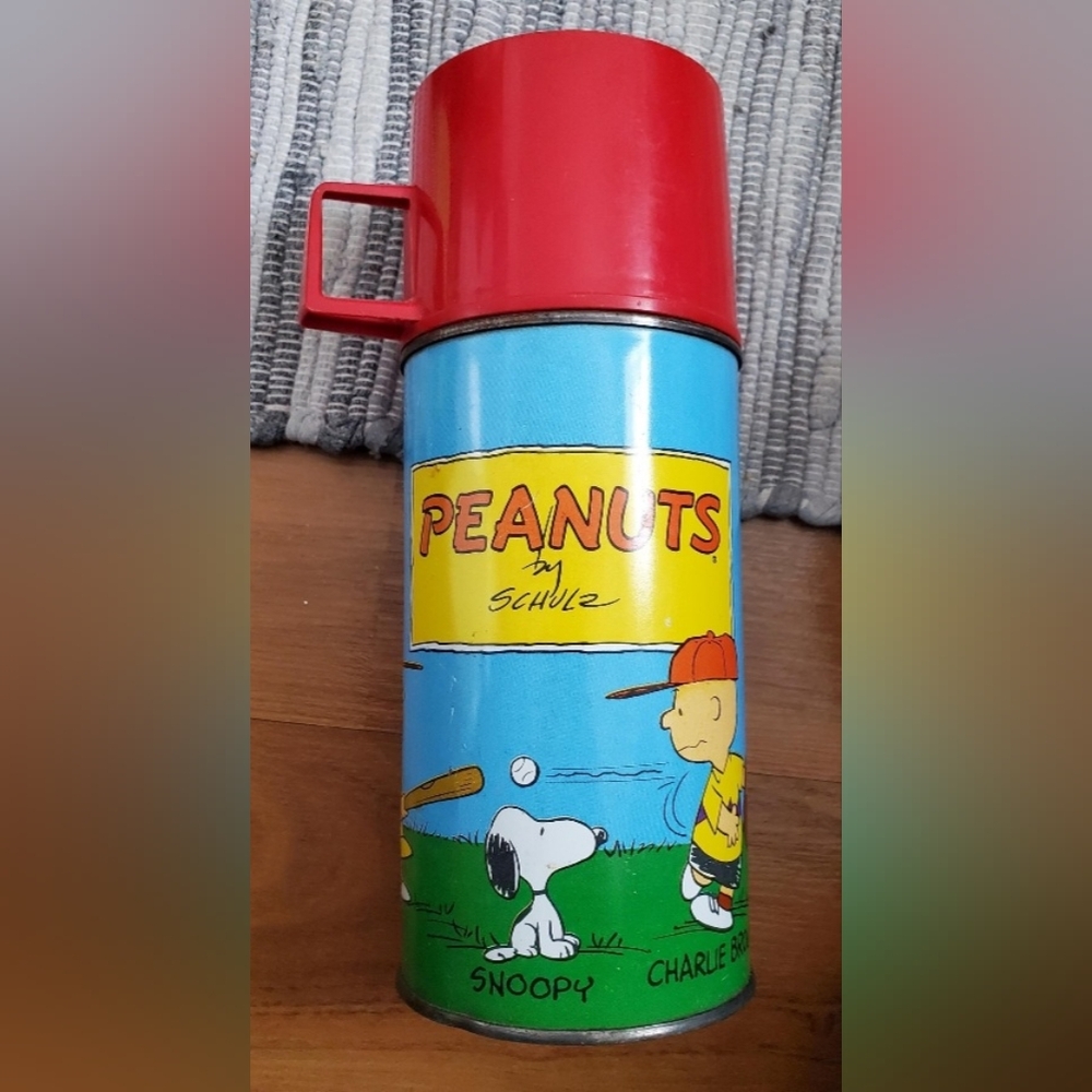 Peanuts Thermos, Snoopy and Charlie Brown By Charles Schulz, Schroeder, Linus